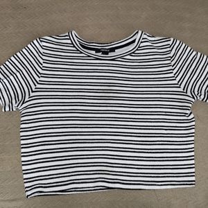 Striped crop top
